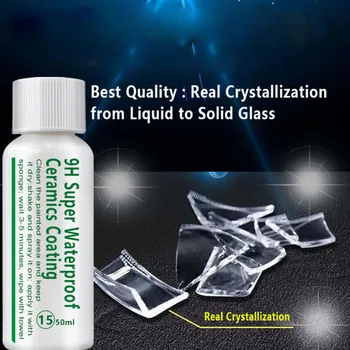 

New 9H Waterproof Rainproof Nano Hydrophobic Coating Anti-Scratch Car Ceramic Polish Paint Care