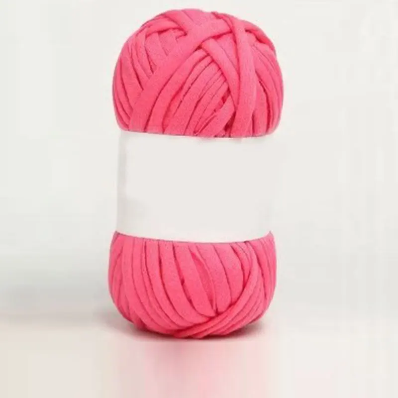 rose red 100 г/шт. необычная пряжа для ручного вязания, толстая нить для вязания крючком, тканевая пряжа «сделай сам», сумка, ковер, подушка, хлопковая ткань, футболка, пряжа - Цвет: rose red
