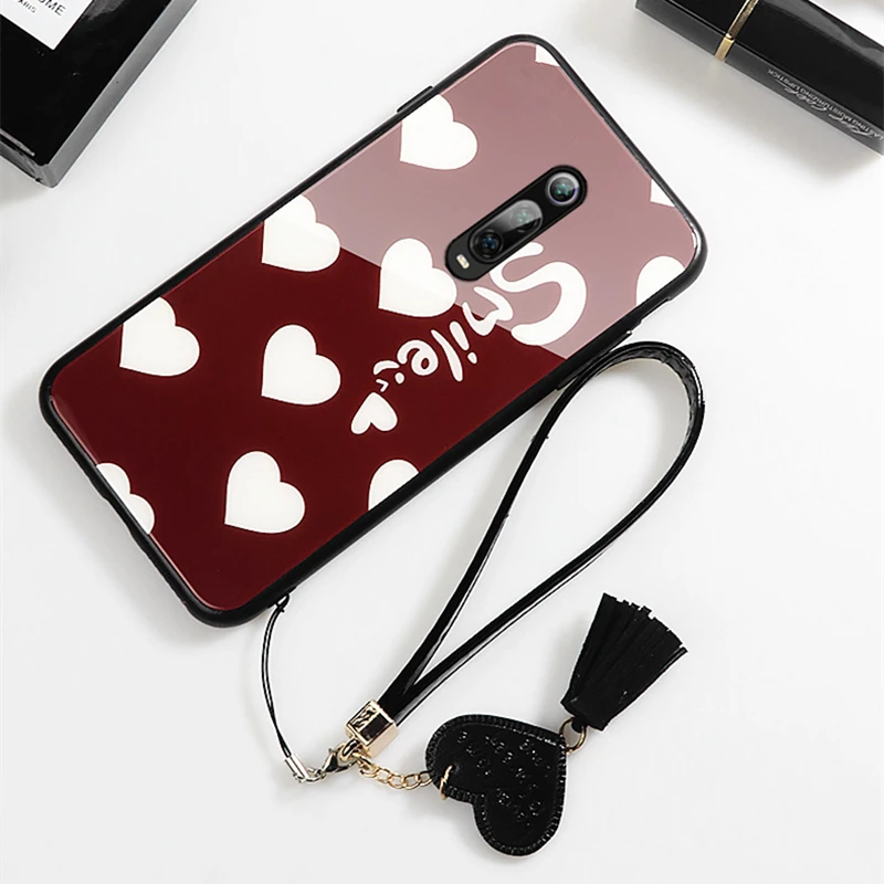 Чехол и ремешок для OPPO A11 A11X A5 A9 2020 A3 A7 2018 чехол телефона A5S A3S со смайликом красным
