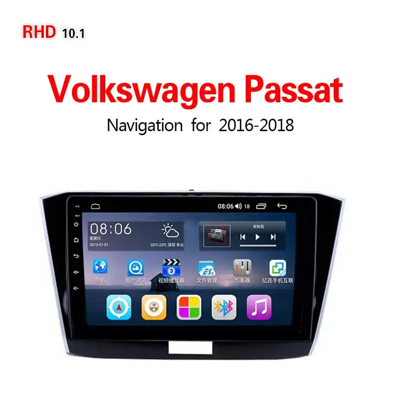 Lionet gps навигация для автомобиля Volkswagen Passat- 10,1 дюймов RV1014Y - Размер экрана, дюймов: 4G8core4G32G