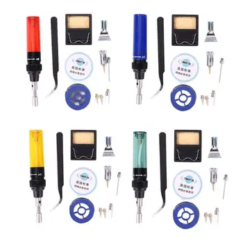 

3 in 1 Portable Cordless Gas Soldering Iron Welding Pen Butane Torch Solder Iron Main Body Length 130mm 140x100x30mm