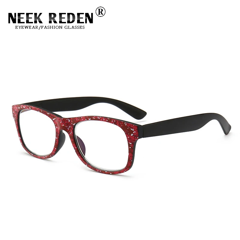 Мужские ретро очки для чтения с защитой от синего излучения, женские синие оправы, очки для пресбиопии, круглые очки, оптические диоптрии+ от 1,0 до+ 4,0 - Цвет оправы: RED