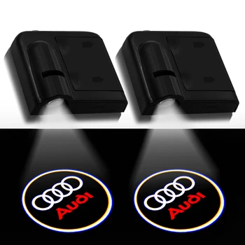 

2pcs Car Logo Welcome Light Laser projector lamp For Audi a3 a4 a5 a6 a7 a8 Q3 Q4 Q5 Car accessories Q6 Q7 b8 b6