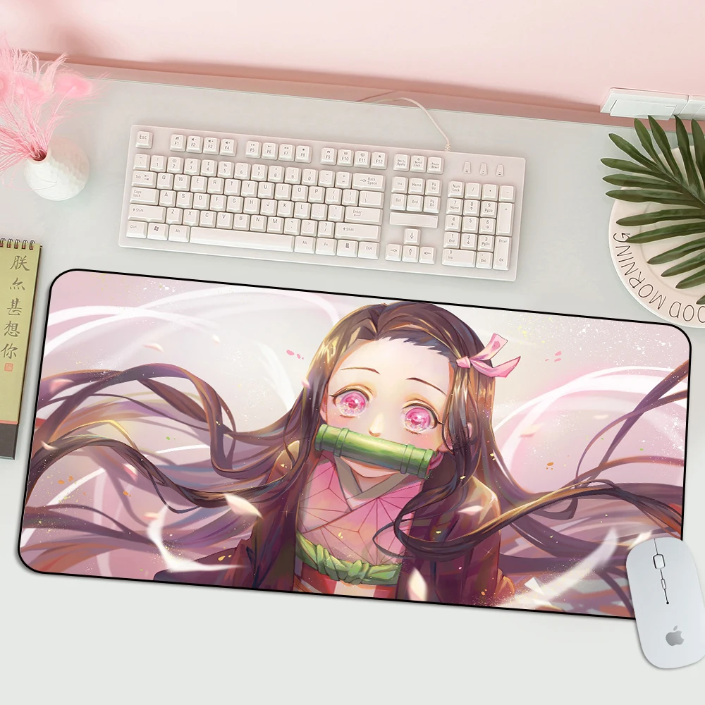 

Розовый коврик для мыши Kamado Nezuko, лучший продавец, HD печать, аксессуары для геймеров, коврик для мыши, Аниме Коврик для мыши, игрушечные аксесс...