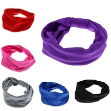 Женская лента для волос при занятиях йогой спортивная повязка на голову широкий тюрбан головная повязка широкая эластичная спортивная повязка на голову для йоги