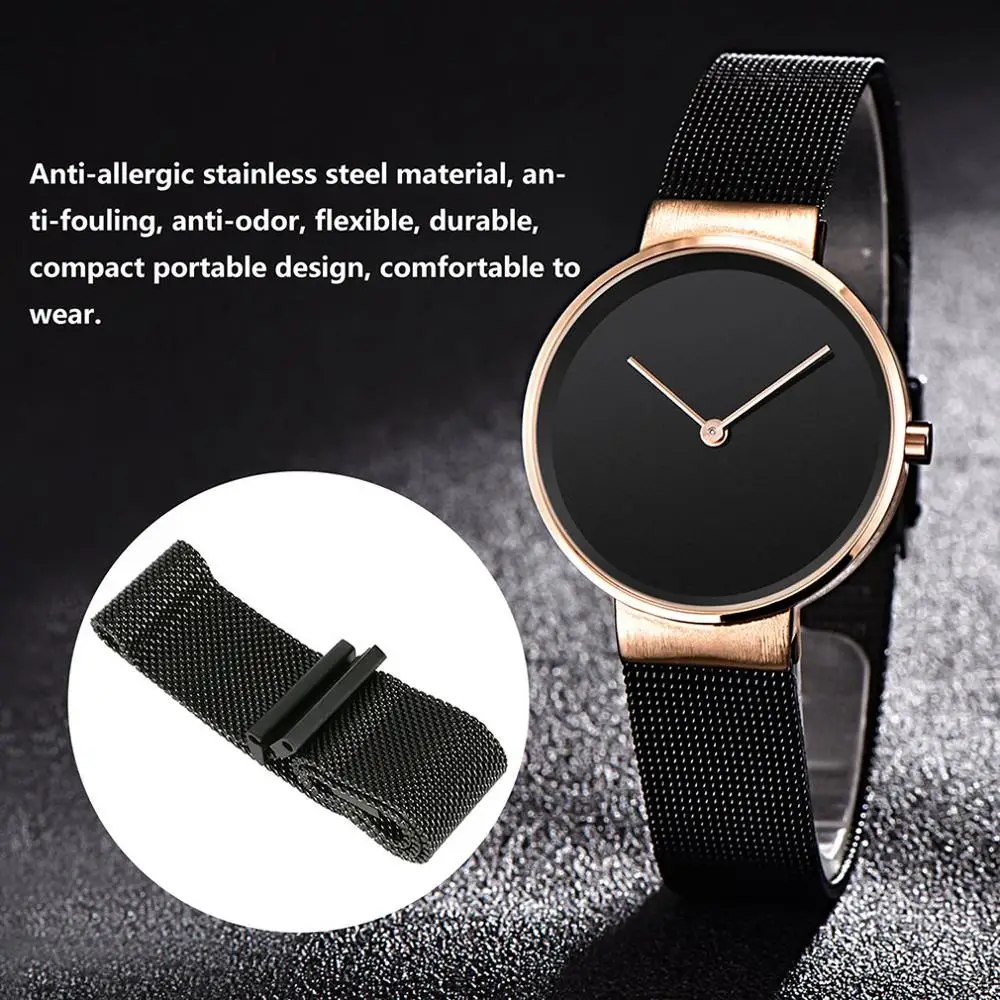 Миланский Браслет из нержавеющей стали с петлей, ремешок для часов, часы на магнитном ремешке, сменные часы для Xiaomi Amazfit Bip Youth Watch