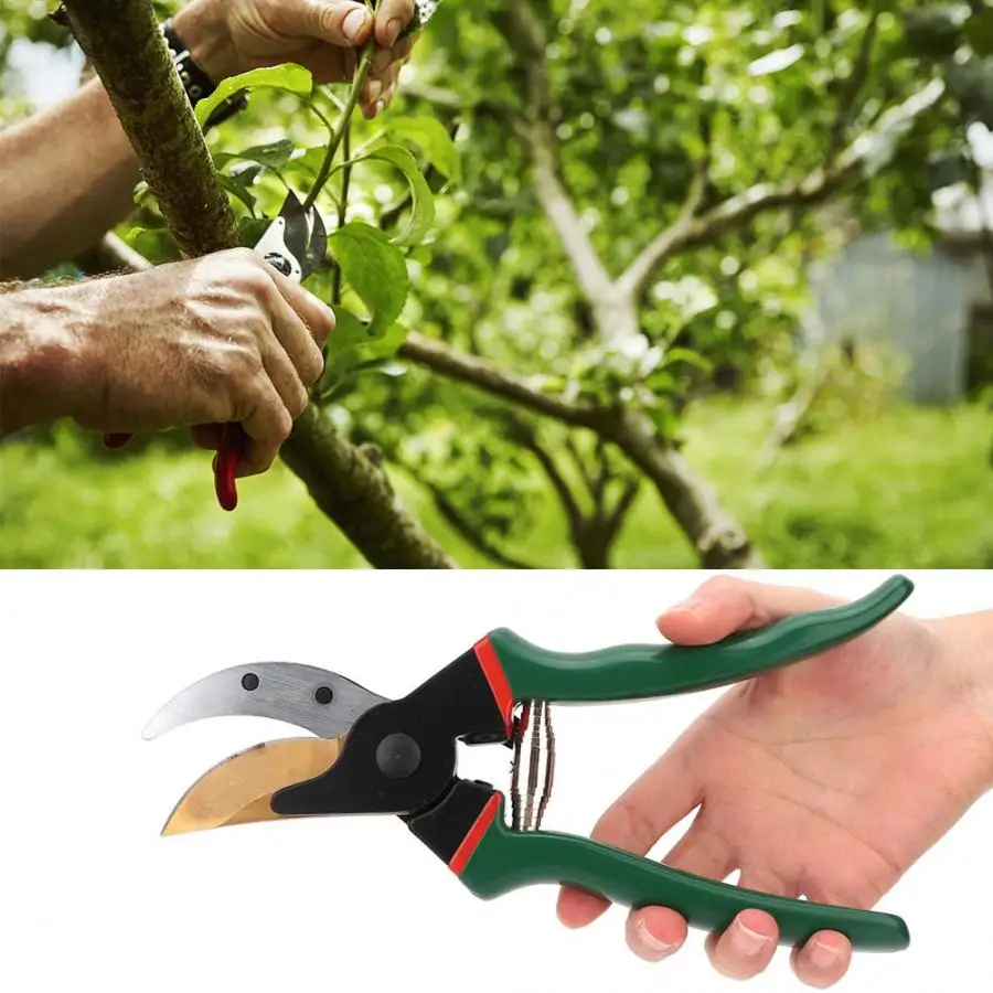 Stainless Steel Pruning Scissors Shears Snips Garden Farm Flowers Hand Tool New