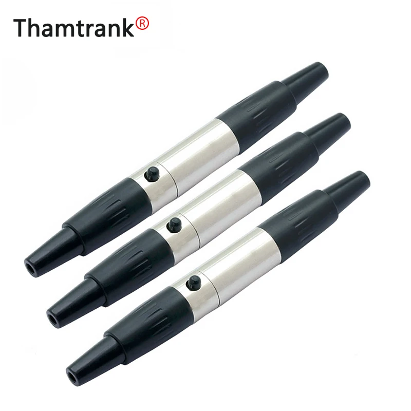 100 компл./лот 3/4/5 Pin Mini XLR штекер + Гнездо разъем для пайки микрофон Микрофон Кабель