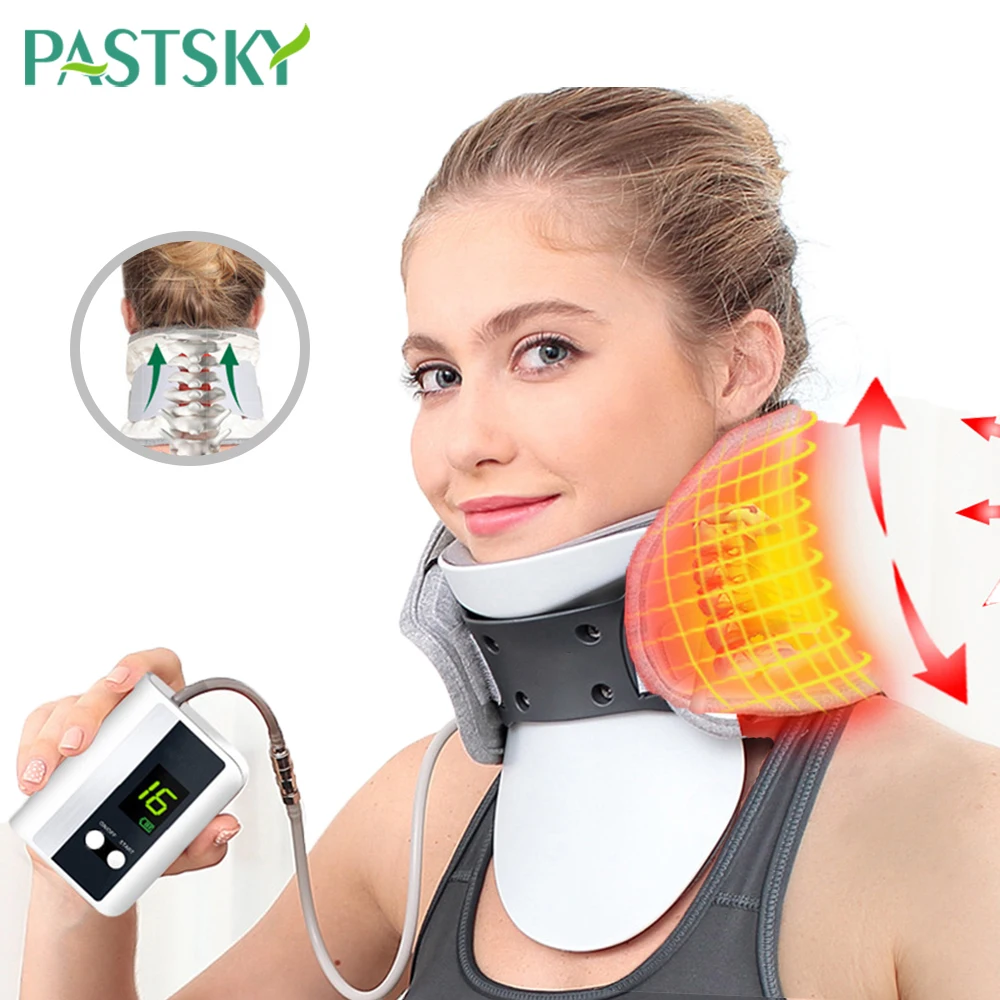 

Electric Heat Inflatable Neck Tractor Smart Control Air Cervical Device Therapy Adjustable Massager Pain Relieve Stretcher