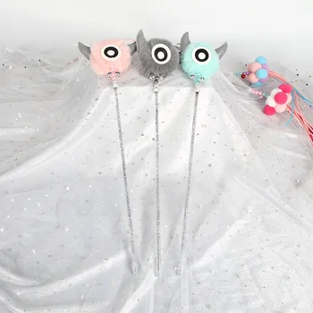 

Aapet 1pc Cat Teaser Toy Cat Kitten Rod Cat Wand Toy Plush Big Evil Eye Interactive Stick For Pet Cat Supplies Pet Accessories