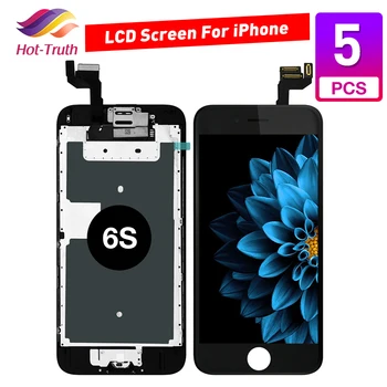

5 Pcs 100% AAA Full Set Display For iPhone 6S LCD Screen Touch Digitizer Assembly White Black Pantalla with Camera Free Shipping