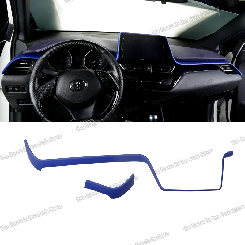 Lsrtw2017 углеродное волокно abs Автомобильная приборная панель trims для toyota chr 2017 2018 2019