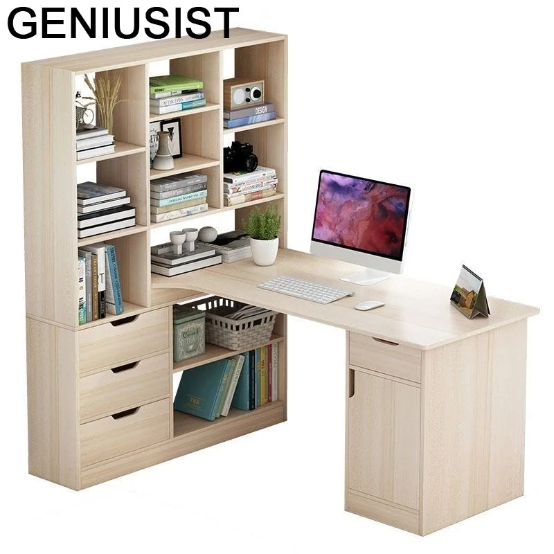 

Portatil Biurko Tray Infantil Bed Desk Escrivaninha Notebook Pliante Tablo Mesa Bedside Computer Table With Bookshelf