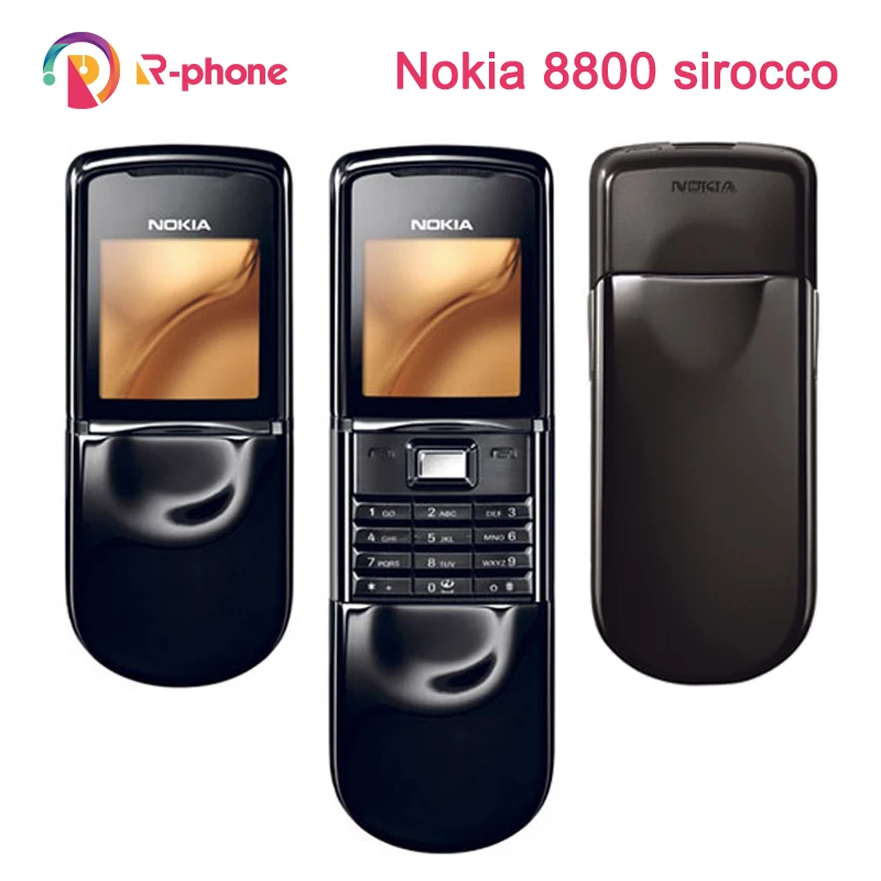 100% Оригинальный NOKIA 8800 Sirocco мобильный сотовый телефон GSM разблокированный 128MB 8800se