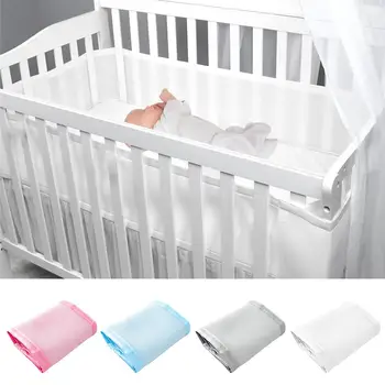 

Multicolor Breathable Mesh Crib Liner Fence Maternity And Baby Products Suitable For 4 Panels And Small Baby Bed Enclosure