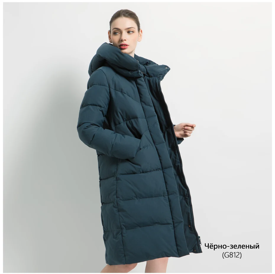 ICEbear Новая женская модная брендовая парка зимняя куртка простой дизайн с манжетами ветронепроницаемые теплые женские пальто высокого качества GWD18150