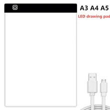 Diodo emissor de luz almofada de desenho a3 a4 a5 led desenho tablet luz led almofada gráficos digitais artcraft tracing caixa de luz artista usb caixa de luz