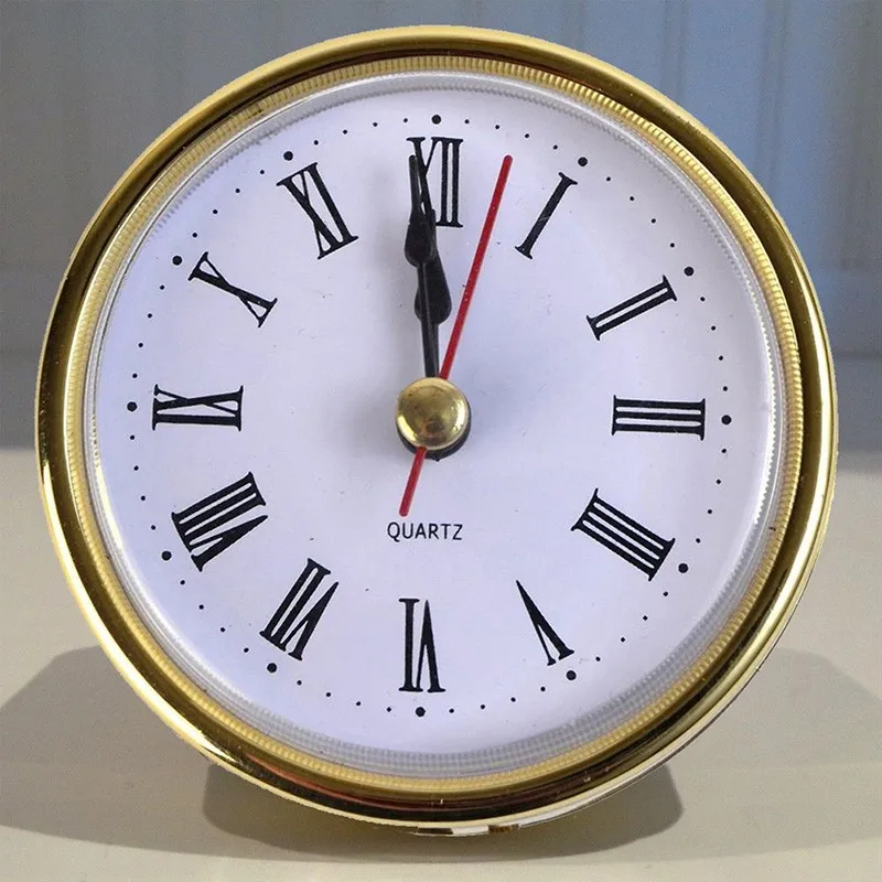 Toy Prop DIY Clock Craft Quartz Movement Head Insert Roman Numeral Round Clocks Iron Clock Accessories quartz clock movement