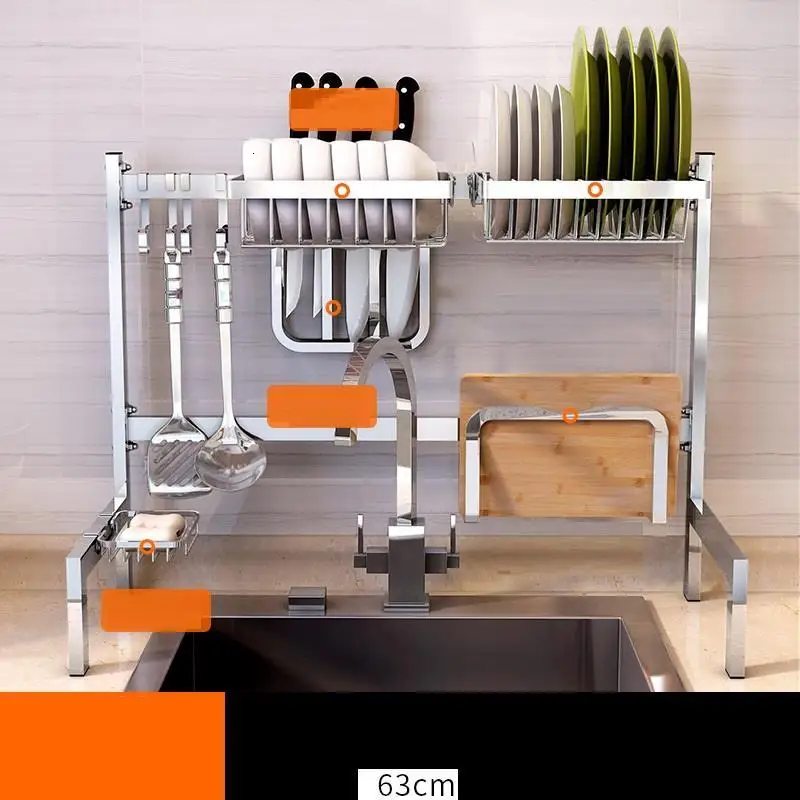 MODEL G Держатель Аксессуары Cucina Range Organizadores De Keuken нержавеющая сталь Cocina Organizador Mutfak кухонная стойка - Цвет: MODEL G