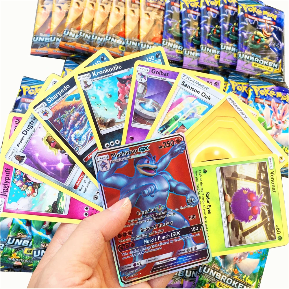 

324pcs Cards Pokemon TCG: Sun & Moon UNBROKEN BONDS 36-Pack Booster Box Trading Card Game Kids Collection Toys