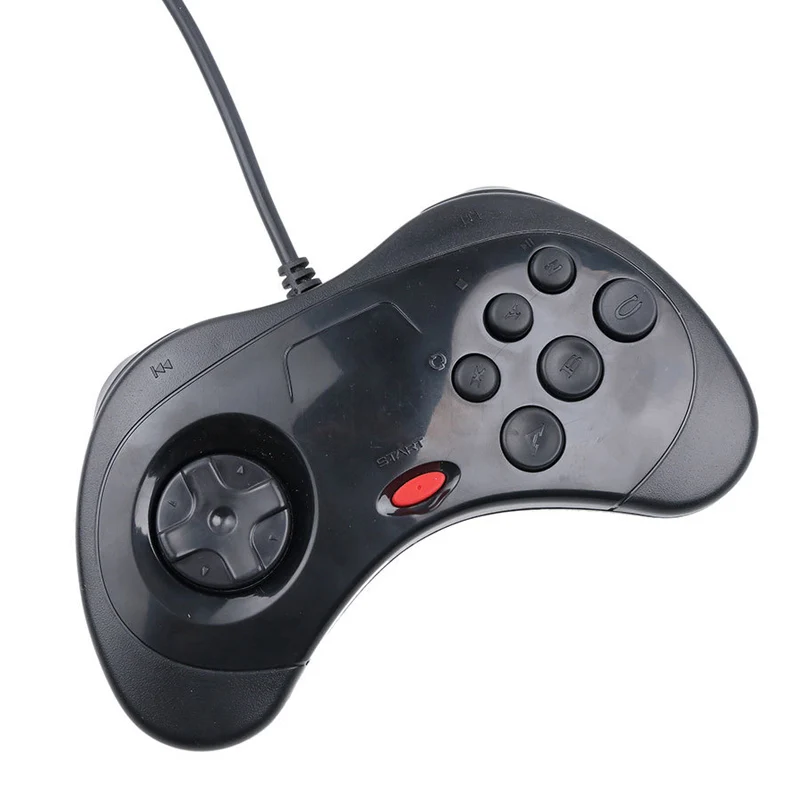 Черно белый для Sega Saturn USB кабель игровой контроллер геймпад джойстик ПК|Геймпады|