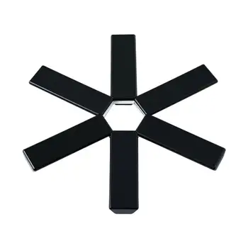 

Black Foldable Non-slip Heat Resistant Pad Trivet Pan Accessories Coaster Placemat Cushion Kitchen Pot Holder Mat X1Q6