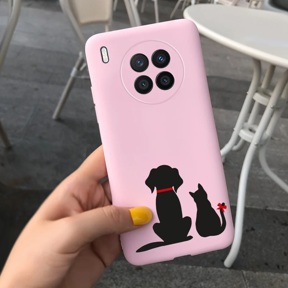 wallet cases For Huawei nova 8i 4G Case Lovely Cow Pig Pets Cartoon Soft Cover For Huawei Nova 8i 2021 Coque nova8i 8 i Honor 50 Lite Housing phone dry bag Cases & Covers