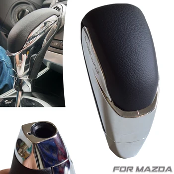 

Gear Shift Knob Lever Gaitor Automatic Transmission HandBall For Mazda 3 5 6 8 For MX-5 CX-5 CX-7 CX-9 Genuine Leather Styling