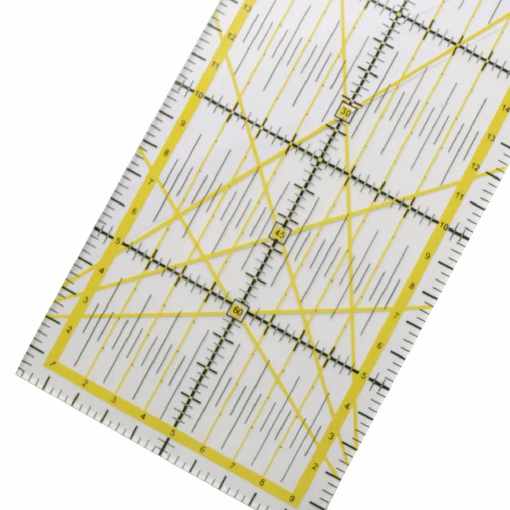 1 Pc Acrylic Rectangular Straight Drawing Ruler School Office Drawing Sewing Measuring Patchwork Ruler