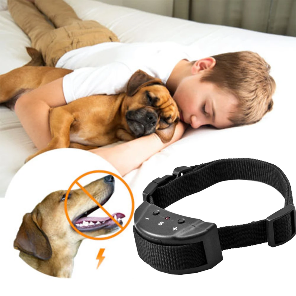 Ошейник для домашних животных анти-кора воротник анти-лай пульт дистанционного управления перезаряжаемый Регулируемый Электрический шок собака тренировочный звук
