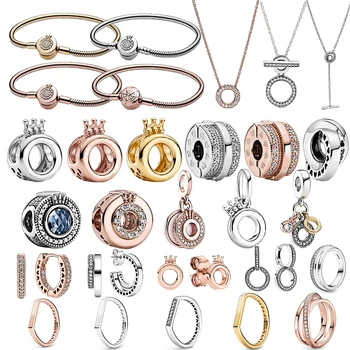 

NEW 2020 100% 925 Sterling Silver Pre-Autumn Signature Collection Pendant Charm Fit DIY Women Original Bracelet jewelry Fashion