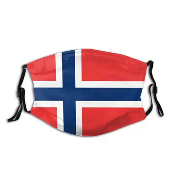 

Norwegian Flag For Norway Reusable Face Mask with filter Dustproof Mask Protection Mask Respirator Mouth Muffle