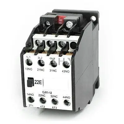 

CJX1-12 AC Contactor 380V 50Hz Coil 12A 3-Phase 3-Pole 2NO + 2NC