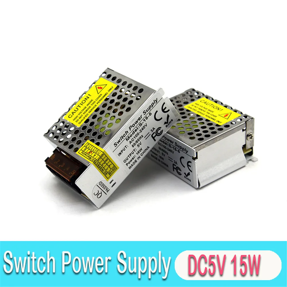 DC5V 15 Вт 25 Вт выключатель питания DC12V DC24V 24 Вт 25 в 36 Вт Трансформаторы освещения 100-240 В AC в DC 5 в 12 В 24 В SMPS для CCTV USB