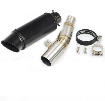 

YZF-R6 Motorcycle Exhaust Escape Tail Exhaust no Muffler Pipe Mid Link Connect Pipe for YZF R6 YZF-R6 2006-2016