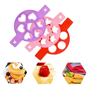 

NEW-3-Piece Set of Seven-Hole Breakfast Multi-Function Omelette Non-Stick Egg Dumpling Pot Silicone