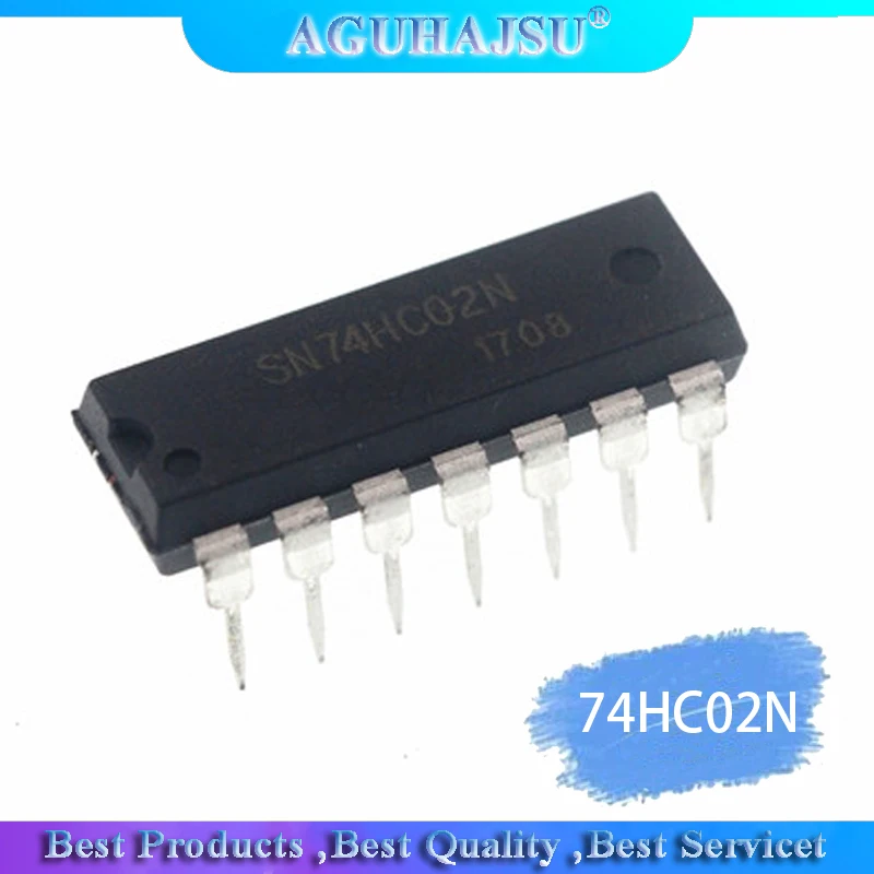 10 шт. 74HC02N DIP14 74HC02 DIP SN74HC02N новая и оригинальная логическая интегральная схема ic