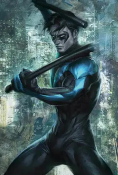 

Nightwing Marvel Movie Superhero Wall Sticker Home Decoration Silk Art Poster