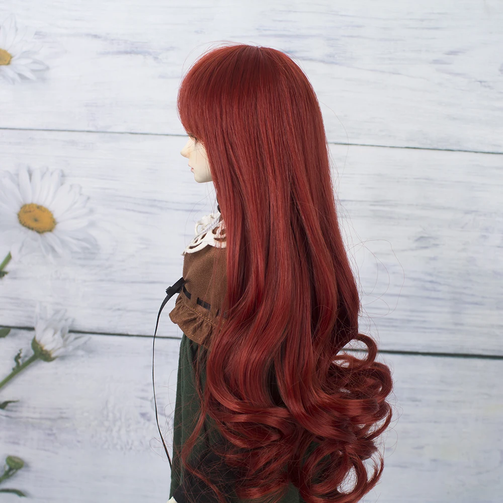 Aidolla BJD/SD кукольные парики длинные вьющиеся новые белые желтые Ombre born baby цветные волосы для 1/3 1/4 аксессуары для кукол