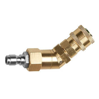 

Quick Connecting Pivoting Coupler for Pressure Washer Nozzle,Cleaning Hard To Reach Areas,With 1/4 Inch,3600Pis,Rotation Angle O