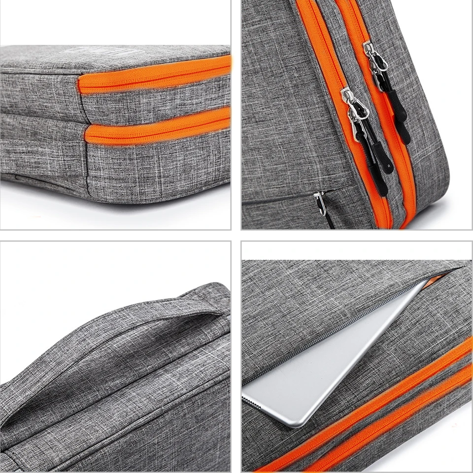 Portátil do Organizador para Ipad Bolsa de Armazenamento de Acessórios Eletrônicos de Dupla Caixa Discos Rígidos Cabos Camada - Image 6