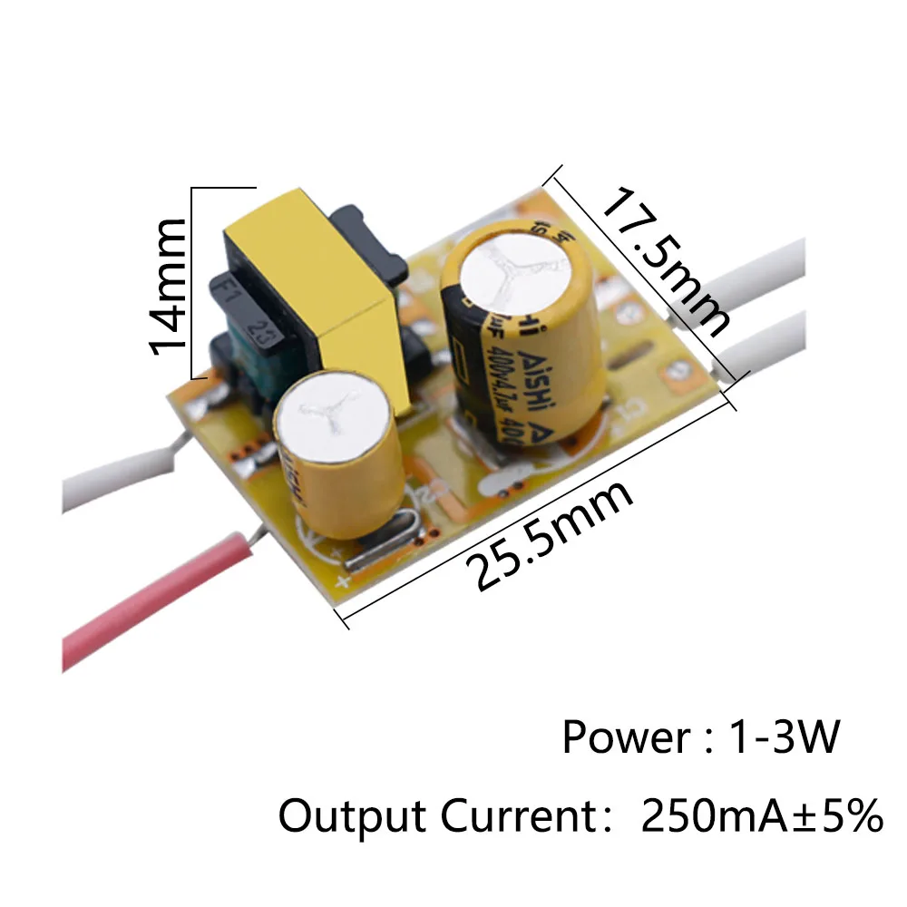 Светодиодный драйвер 1 Вт 2 Вт 3 Вт 4 Вт 5 Вт 250мА DC3-18V умный IC SMD СВЕТОДИОДНЫЙ неизолированный драйвер постоянного тока для лампы светодиодный Диод SMD Мощность