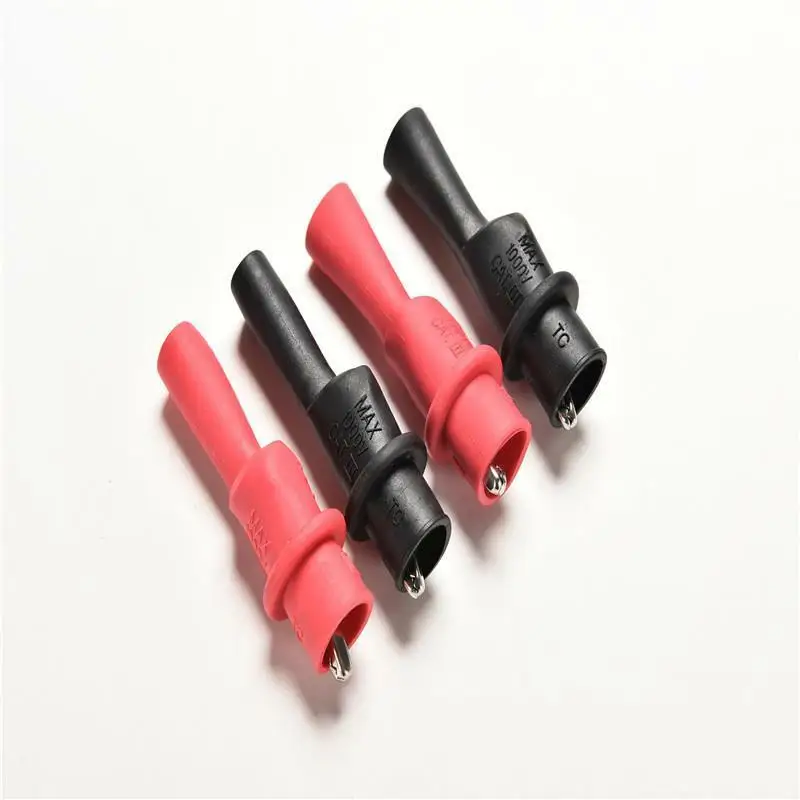 2X Morsetto A Coccodrillo Per Test Coccodrillo Per Sonda Tester Multimetro Fluke