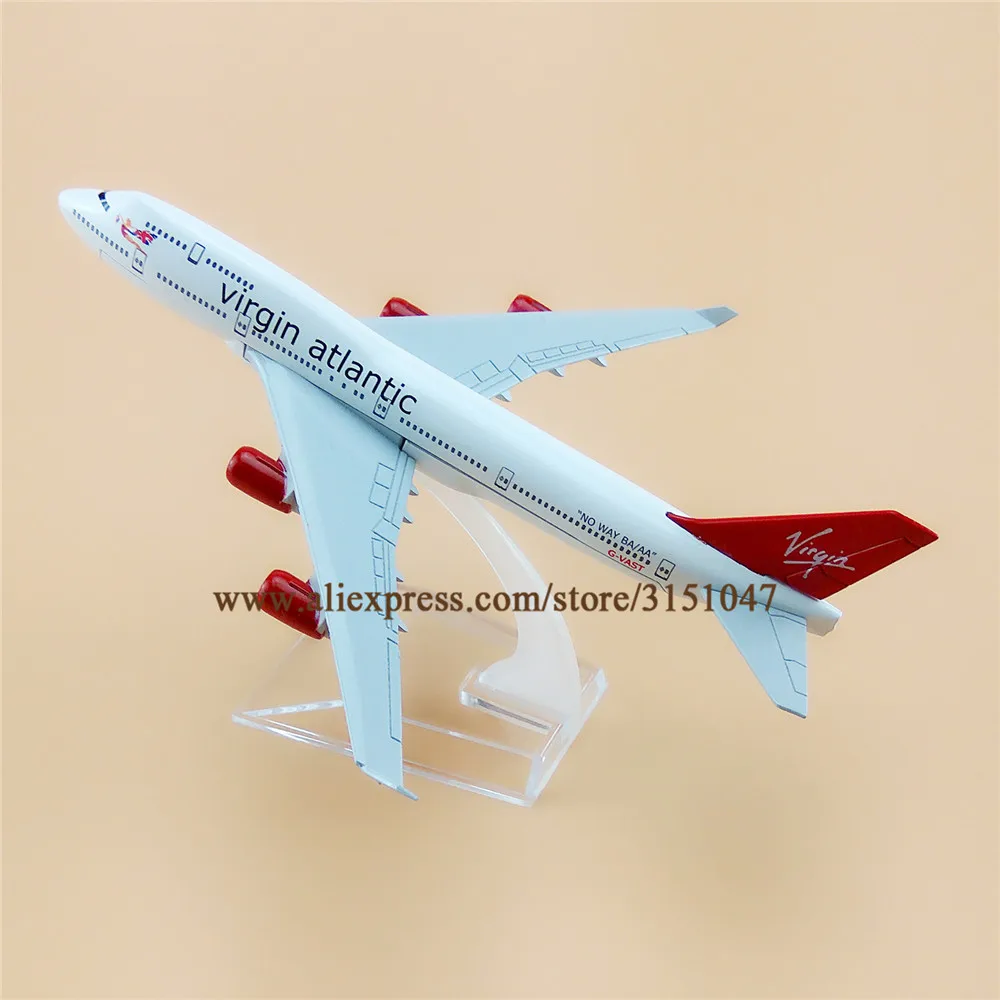 Модель самолета Air British Virgin Atlantic Airlines модель Боинг 747 B747 металлическая из сплава 16