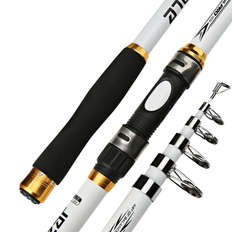 

High Quality 2.1M -3.6M Carp Fishing Rod feeder Hard FRP Carbon Fiber Telescopic Fishing Rod Fishing Pole