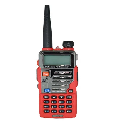 Красный Baofeng BF-UV5RE переговорный Baofeng UV Двухсекционный Civil Handstand двойной дисплей двойной ожидание с радио - Цвет: Красный