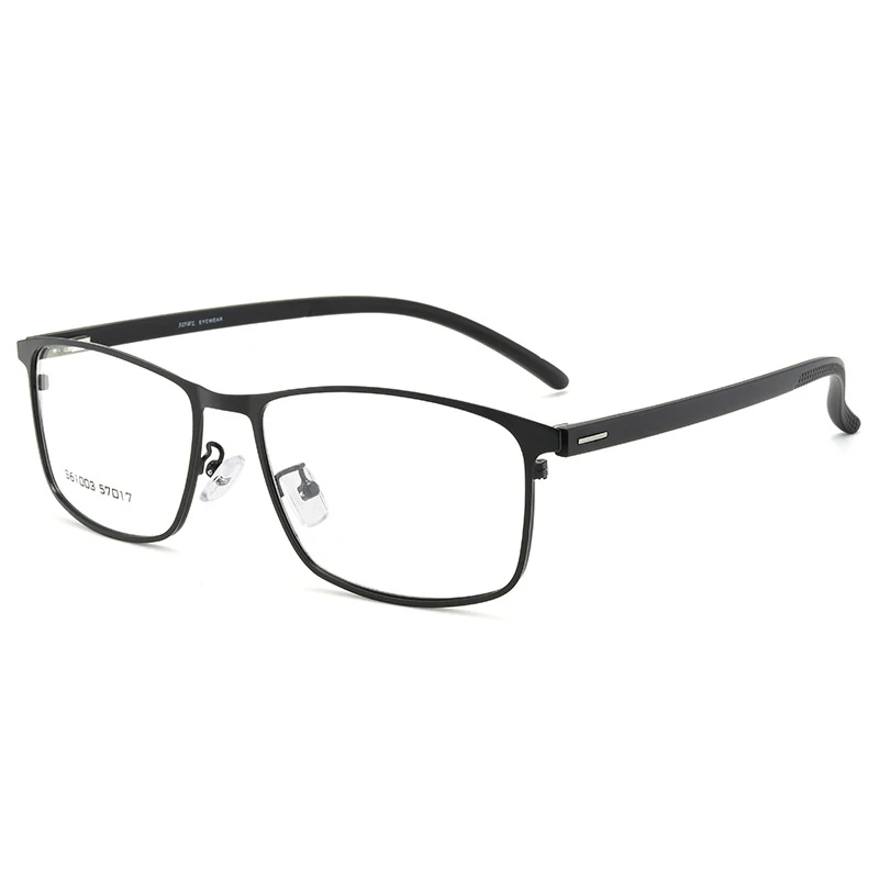 Компьютер TR90 сплав стекло es оправа для мужчин Близорукость глаз Стекло по рецепту оправы для очков корейские оптические очки - Цвет оправы: black