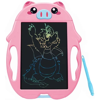 

LCD Writing Tablet , Colorful Doodle Board Drawing Board, Birthday Present for 2-6 Years Kids, Perfect Gifts for Kids- Pink Pig