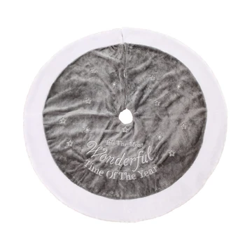 

1pc Christmas Tree For Carpet Merry Christmas Decorations And Home Natal Tree Skirts White Plush New Year Decorations