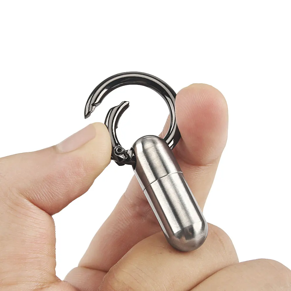 Titanium Outdoor Bottle Mini Titanium Alloy Seal Bottle Waterproof Canister Pill Bottles EDC Supplies pill box water bottle holder
